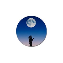 Moon Sky Blue Hand Arm Night Golf Ball Marker