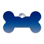 Moon Sky Blue Hand Arm Night Dog Tag Bone (Two Sides) Front