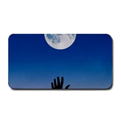 Moon Sky Blue Hand Arm Night Medium Bar Mats by HermanTelo