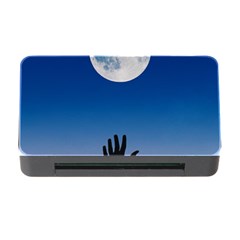 Moon Sky Blue Hand Arm Night Memory Card Reader With Cf by HermanTelo