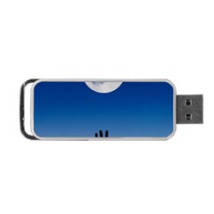 Moon Sky Blue Hand Arm Night Portable Usb Flash (two Sides) by HermanTelo