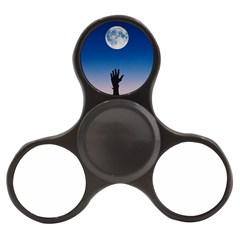 Moon Sky Blue Hand Arm Night Finger Spinner by HermanTelo