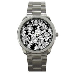 Mandala Calming Coloring Page Sport Metal Watch