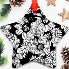 Mandala Calming Coloring Page Star Ornament (two Sides)