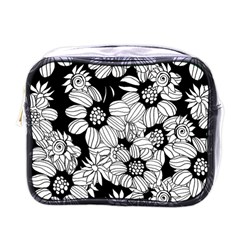 Mandala Calming Coloring Page Mini Toiletries Bag (one Side)