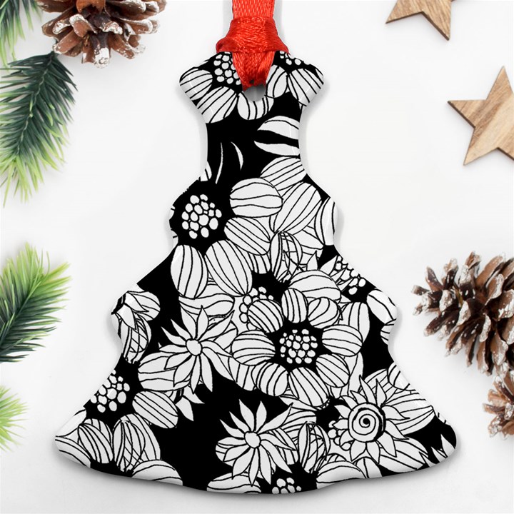 Mandala Calming Coloring Page Ornament (Christmas Tree) 