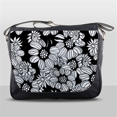 Mandala Calming Coloring Page Messenger Bag