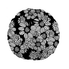 Mandala Calming Coloring Page Standard 15  Premium Flano Round Cushions