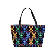 Pattern Background Bright Blue Classic Shoulder Handbag by HermanTelo