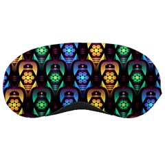 Pattern Background Bright Blue Sleeping Mask