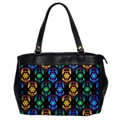 Pattern Background Bright Blue Oversize Office Handbag