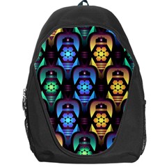 Pattern Background Bright Blue Backpack Bag