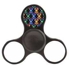 Pattern Background Bright Blue Finger Spinner