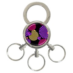 Seamless Halloween Day Dead 3-ring Key Chain by HermanTelo