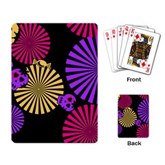 Seamless Halloween Day Dead Playing Cards Single Design by HermanTelo