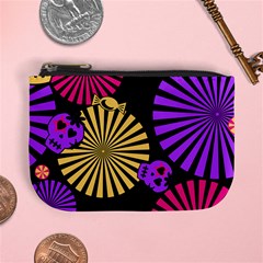 Seamless Halloween Day Dead Mini Coin Purse by HermanTelo