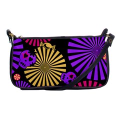 Seamless Halloween Day Dead Shoulder Clutch Bag by HermanTelo