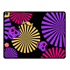 Seamless Halloween Day Dead Fleece Blanket (small)