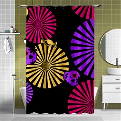 Seamless Halloween Day Dead Shower Curtain 48  X 72  (small) 