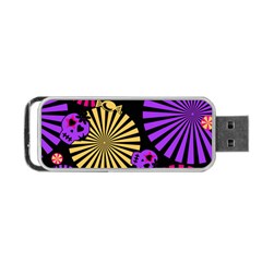 Seamless Halloween Day Dead Portable Usb Flash (two Sides) by HermanTelo