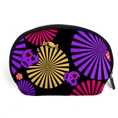 Seamless Halloween Day Dead Accessory Pouch (large) by HermanTelo