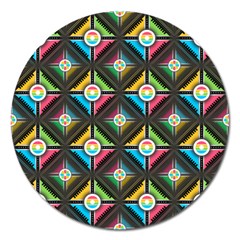 Pattern Pastels Background Magnet 5  (round) by HermanTelo