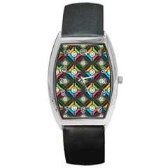 Pattern Pastels Background Barrel Style Metal Watch by HermanTelo