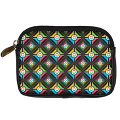 Pattern Pastels Background Digital Camera Leather Case