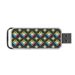 Pattern Pastels Background Portable USB Flash (Two Sides) Front