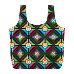 Pattern Pastels Background Full Print Recycle Bag (l)