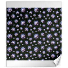 Seamless Pattern Background Circle Canvas 8  X 10 