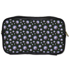 Seamless Pattern Background Circle Toiletries Bag (one Side)