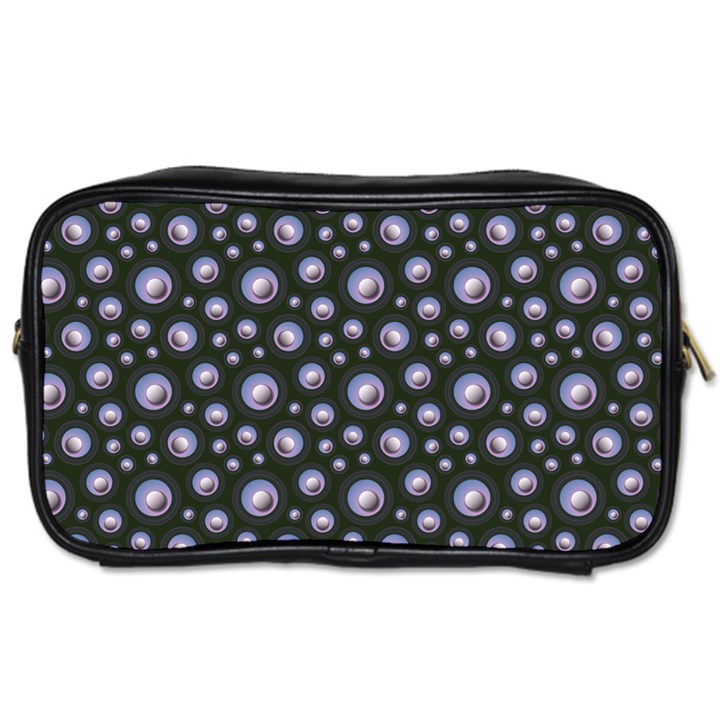 Seamless Pattern Background Circle Toiletries Bag (Two Sides)