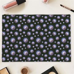 Seamless Pattern Background Circle Cosmetic Bag (xxl)