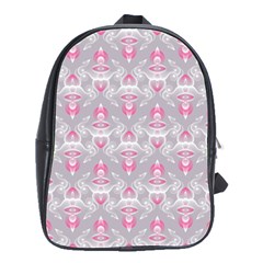 Seamless Pattern Background School Bag (large)