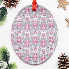 Seamless Pattern Background Oval Filigree Ornament (two Sides)