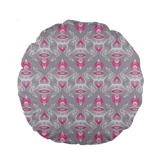 Seamless Pattern Background Standard 15  Premium Round Cushions