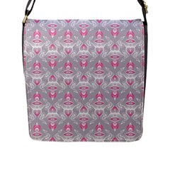 Seamless Pattern Background Flap Closure Messenger Bag (l)