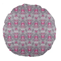 Seamless Pattern Background Large 18  Premium Flano Round Cushions