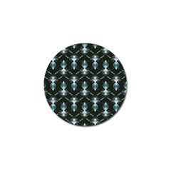 Seamless Pattern Background Black Golf Ball Marker (4 pack)