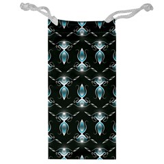 Seamless Pattern Background Black Jewelry Bag