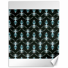 Seamless Pattern Background Black Canvas 18  x 24 