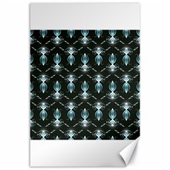 Seamless Pattern Background Black Canvas 24  x 36 