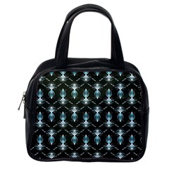 Seamless Pattern Background Black Classic Handbag (One Side)