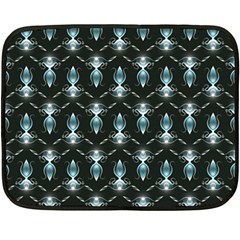 Seamless Pattern Background Black Fleece Blanket (Mini)