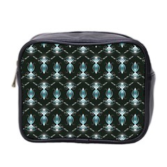 Seamless Pattern Background Black Mini Toiletries Bag (Two Sides)