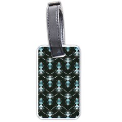 Seamless Pattern Background Black Luggage Tag (one Side) by HermanTelo