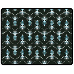 Seamless Pattern Background Black Double Sided Fleece Blanket (Medium) 