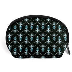 Seamless Pattern Background Black Accessory Pouch (Large)