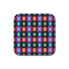 Squares Spheres Backgrounds Texture Rubber Coaster (square)  by HermanTelo